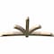Ekena Millwork Davenport Rough Sawn Timber Gable Bracket, Douglas Fir, 108"W x 49"H x 6"D x 6"F, 11/12 Pitch GBW108X49X0606DAV00RDF - alternate 4